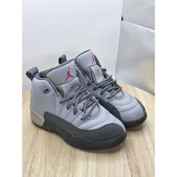 NIKE AIR JORDAN 12 RETRO GP (510816-029) WOLF GRAY /PASSION PINK/GRAY SIZE 11C - Picture 6 of 9